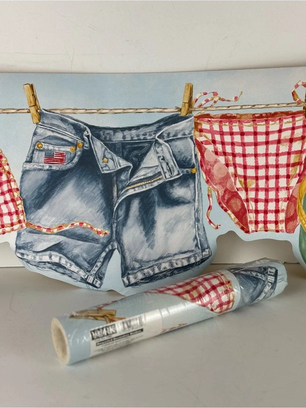 Vintage YORK Wallboarder-Clothline/Beach/Americana(2) Rolls
